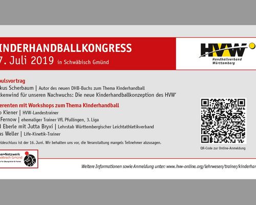 Handball meets Leichtathletik: Fred Eberle und Jutta Bryxi beim Kinderhandballkongress