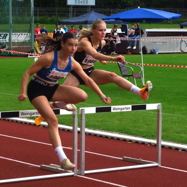 Starke Hürdensprints: Marie Sautter und Nina Richter