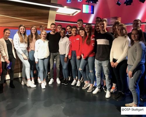 Sportinternat des OSP Stuttgart zu Gast bei SWR 