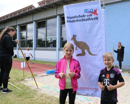 Grundschule trifft Kinderleichtathletik an der Reußenbergschule Tiefenbach 